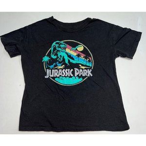 Jurassic World Mens Jurassic Park Graphic T-shirt Size XS Black Short Sleeve
